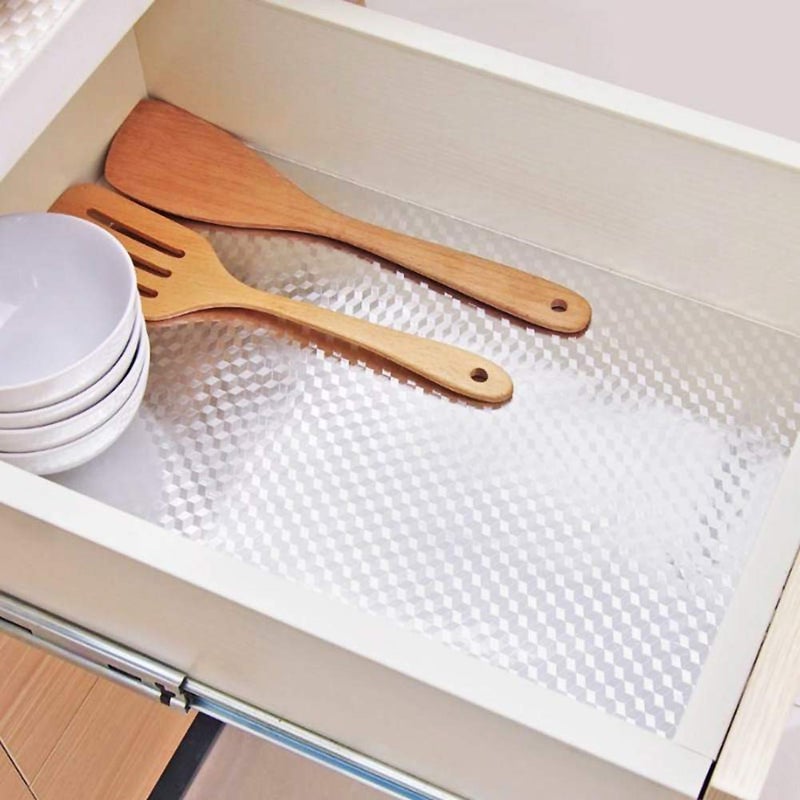 Livelynine Waterproof Kitchen Stickers for Cabinets Heat Resistant Backsplash Wallpaper for Kitchen Wall Self Adhesive Shelf Drawer Liner Stove Silver Contact Paper 15.8x78.8 Aluminum Foil Sink Cover - Image 2